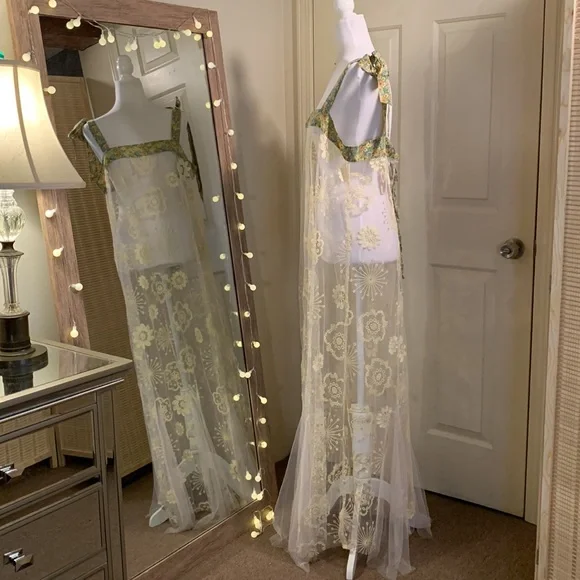 Free People Intimately Bali Flower Fields Maxi Slip - Picture 8 of 13